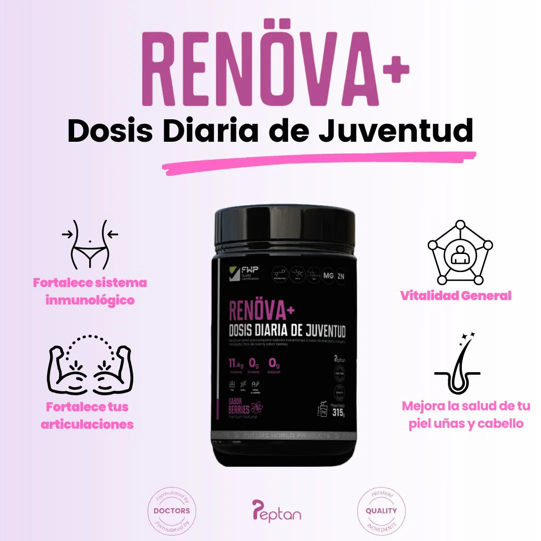 Colágeno Renöva Plus™ Tu dosis Diaria de Juventud y Vitalidad